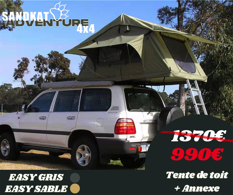 PRIX CHOC TENTE DE TOIT EASY GREY ET ANNEXE