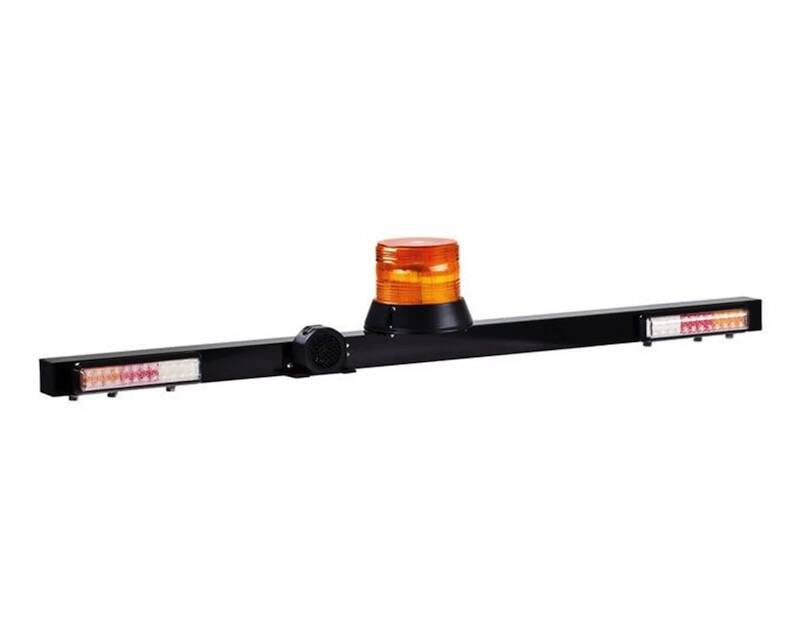 High visibility light bar (with rotating beacon, reversing alarm and beacon)